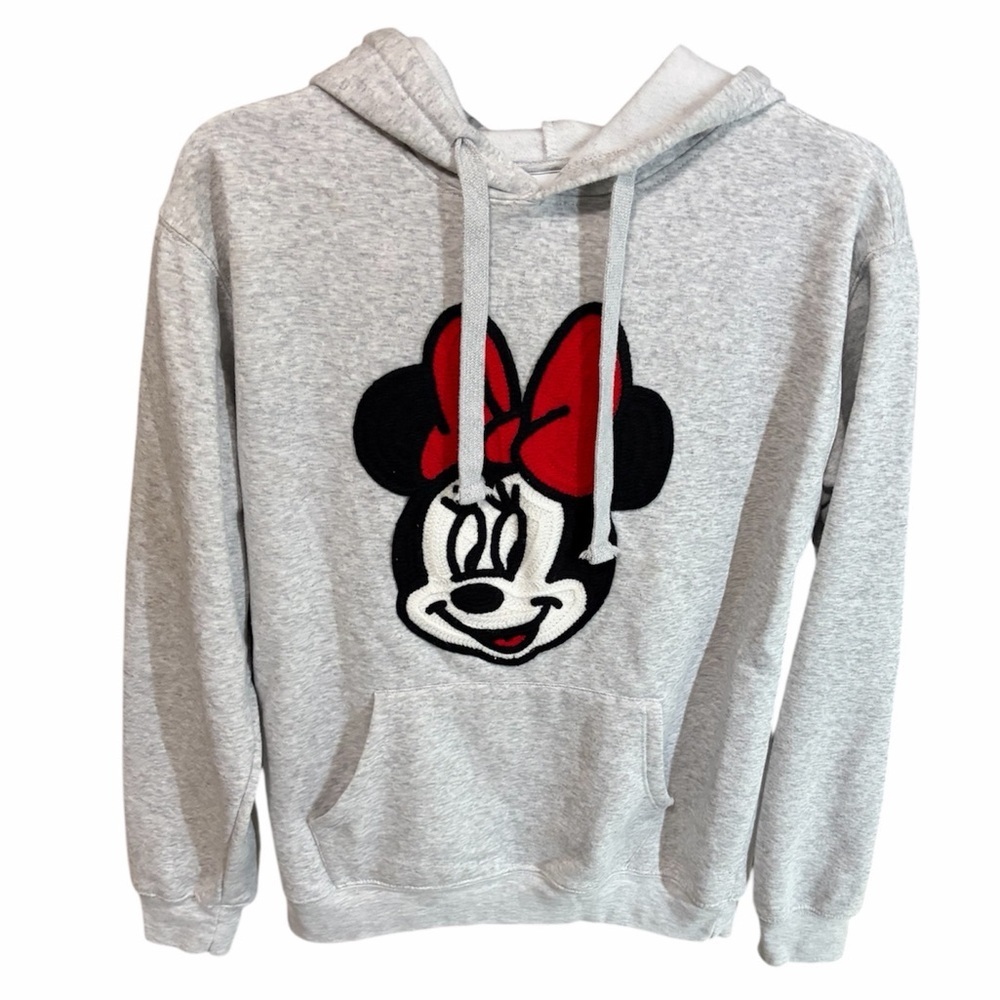 Disney Heather Gray Minnie Mouse Hoodie